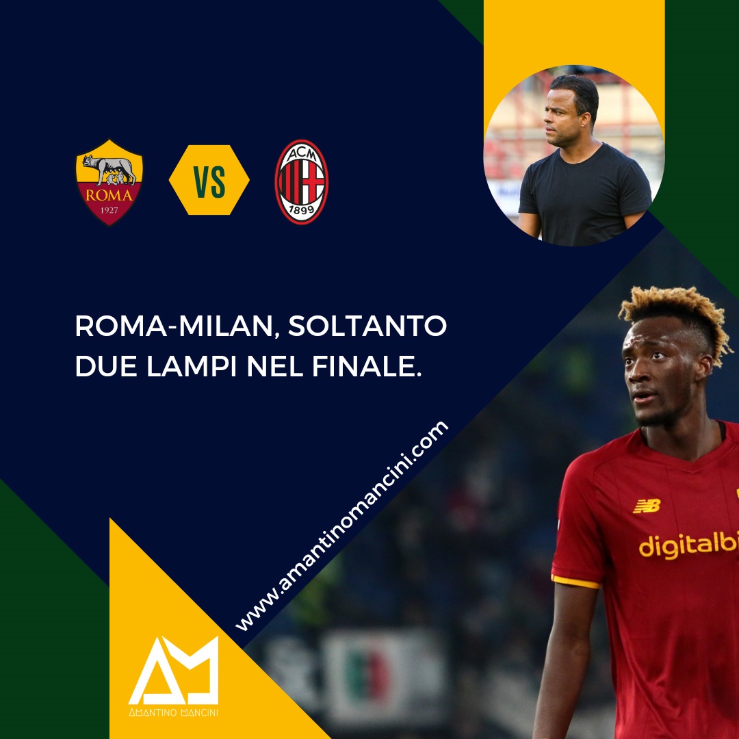 Roma-Milan, soltanto due lampi nel finale